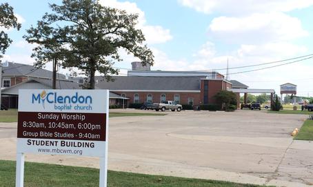 McClendon Baptist Church Sign, Directional Sign, Building Signs, High Rise Pole Sign, Channel Letters, LED Lights, HLA Enterprises, West Monroe, Louisiana