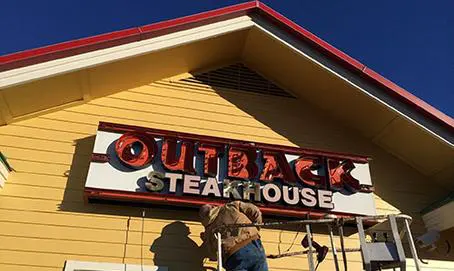 Outback Steakhouse Restaurant Neon Sign Alexandria, Louisiana HLA Signs