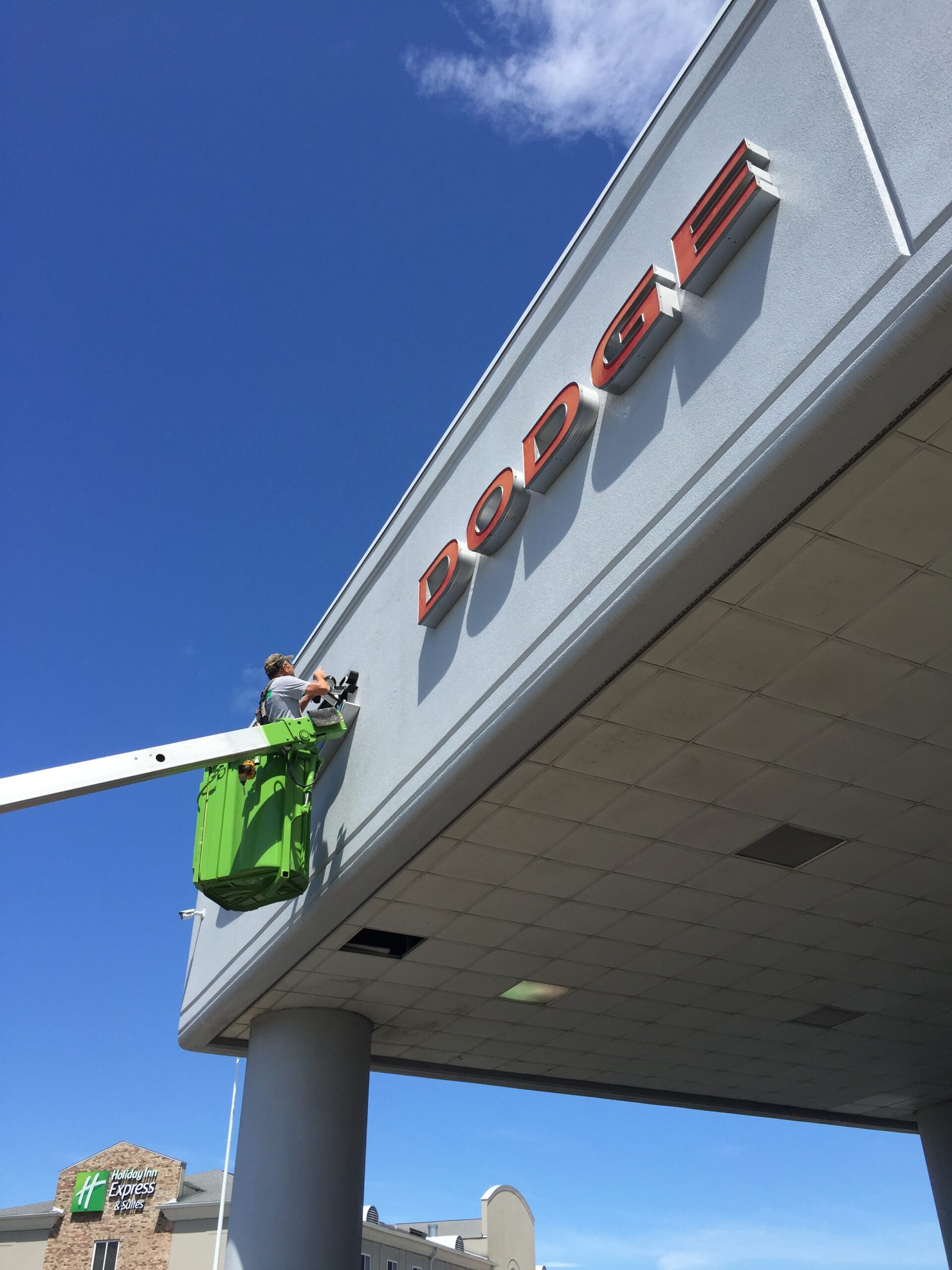Musson Patout New Iberia Automotive Dealership Sign, Channel Letter, LED Lighting, HLA Signs
