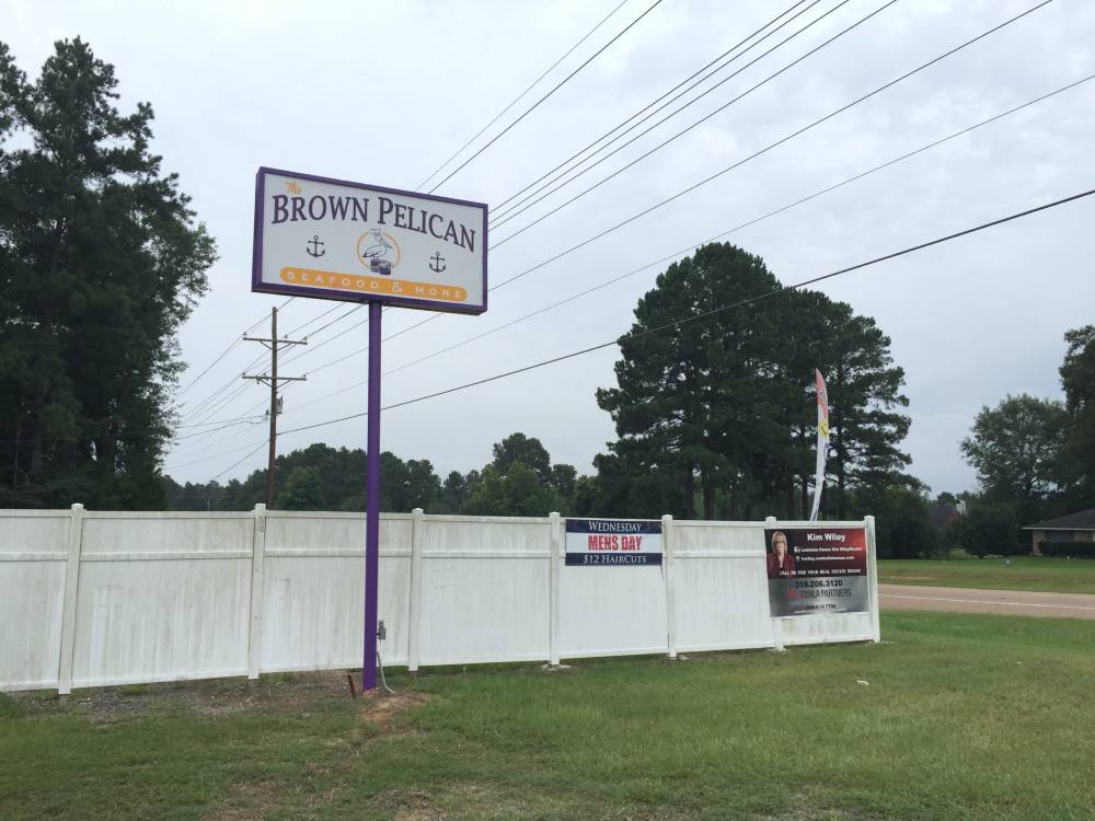 Brown Pelican Restaurant Sign Pineville Louisiana HLA Sign Company