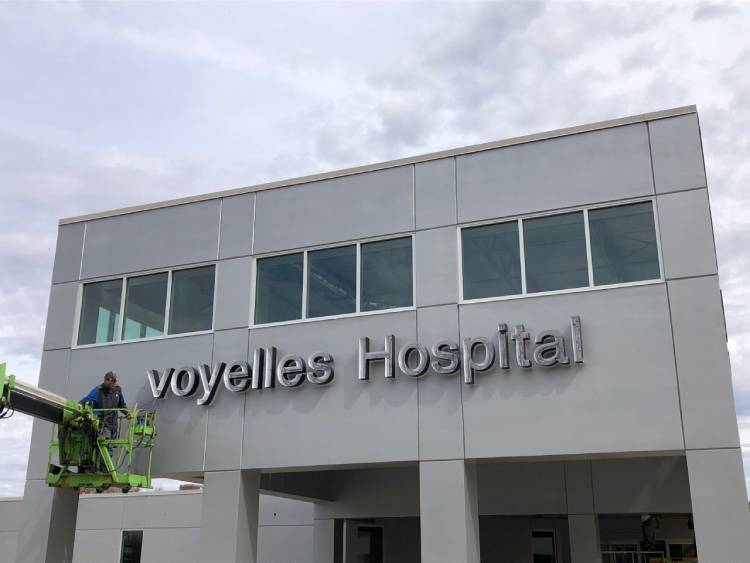 Avoyelles Hospital Sign and Dimensional Channel Letters Marksville Louisiana HLA Sign Company