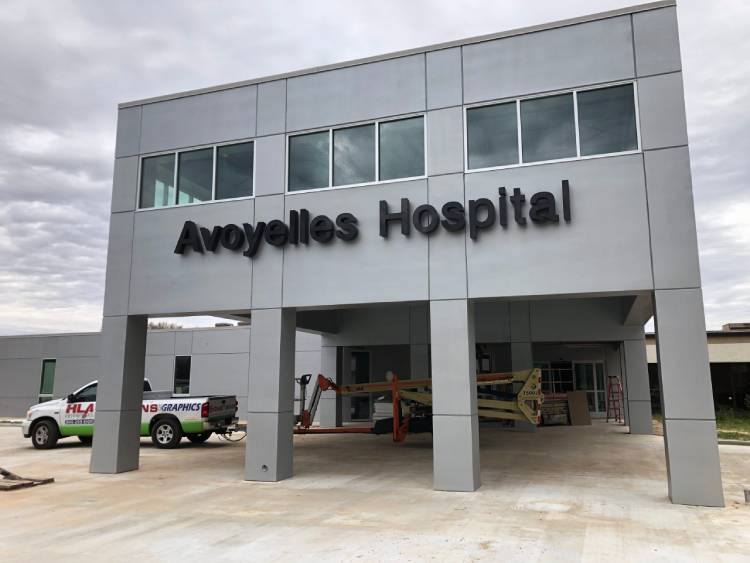 Avoyelles Hospital Health Care Facility Signs and Channel Letters Marksville Louisiana