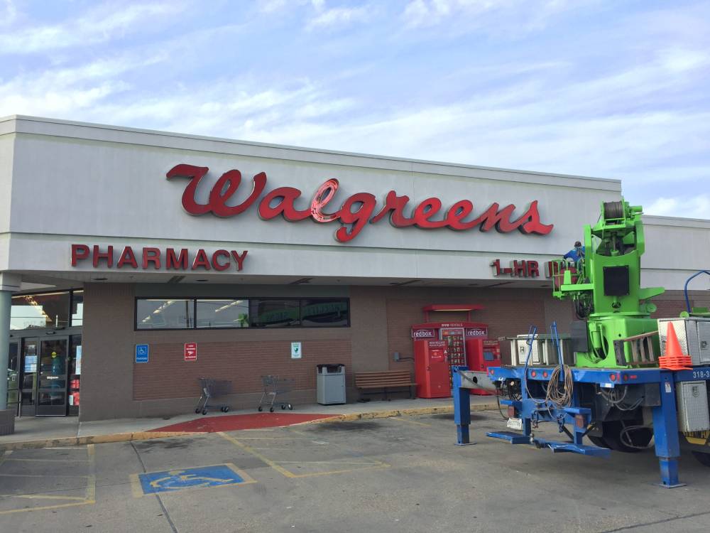 Walgreens Pharmacy Sign Broussard Louisiana HLA Sign Company