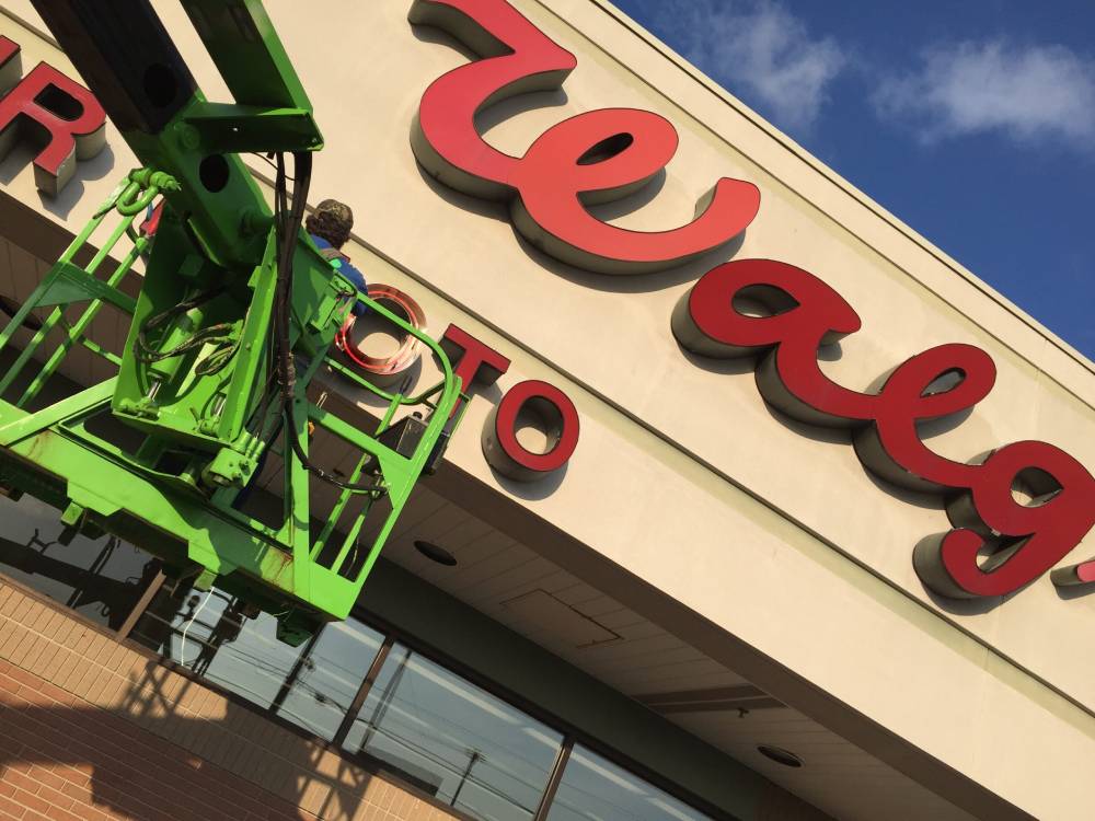Pharmacy Signs and Channel Letters with Neon Lighting HLA Signs Lafayette Louisiana