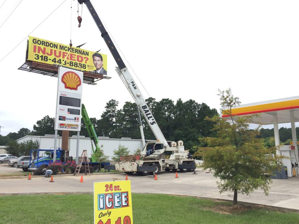 Leebos Shell Convenience Store Sign, LED Fuel Price Sign, Pineville, Louisiana, HLA Signs