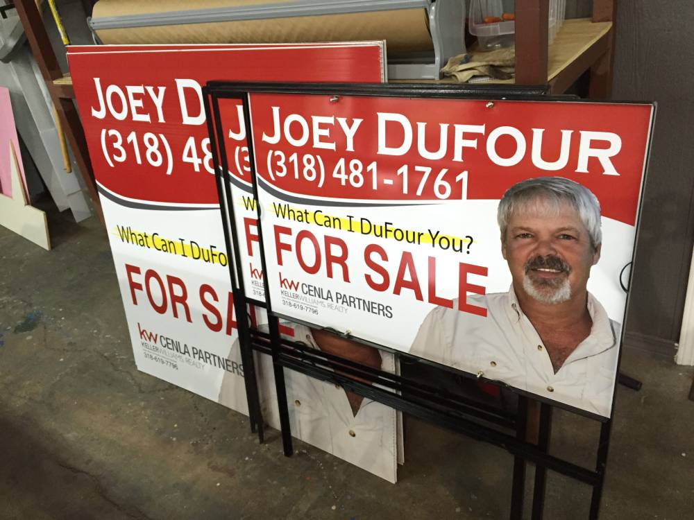 Joey Dufour Real Estate Signs Mansura Louisiana HLA Signs