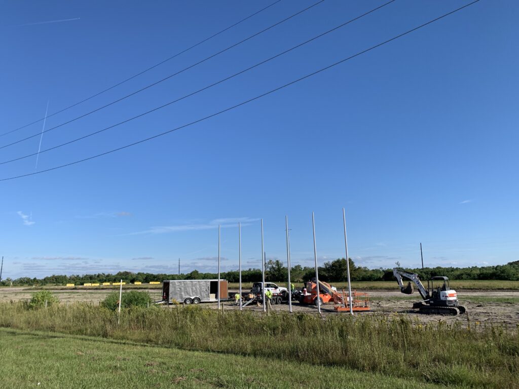 Aluminum Flag Pole Installation, Louisiana