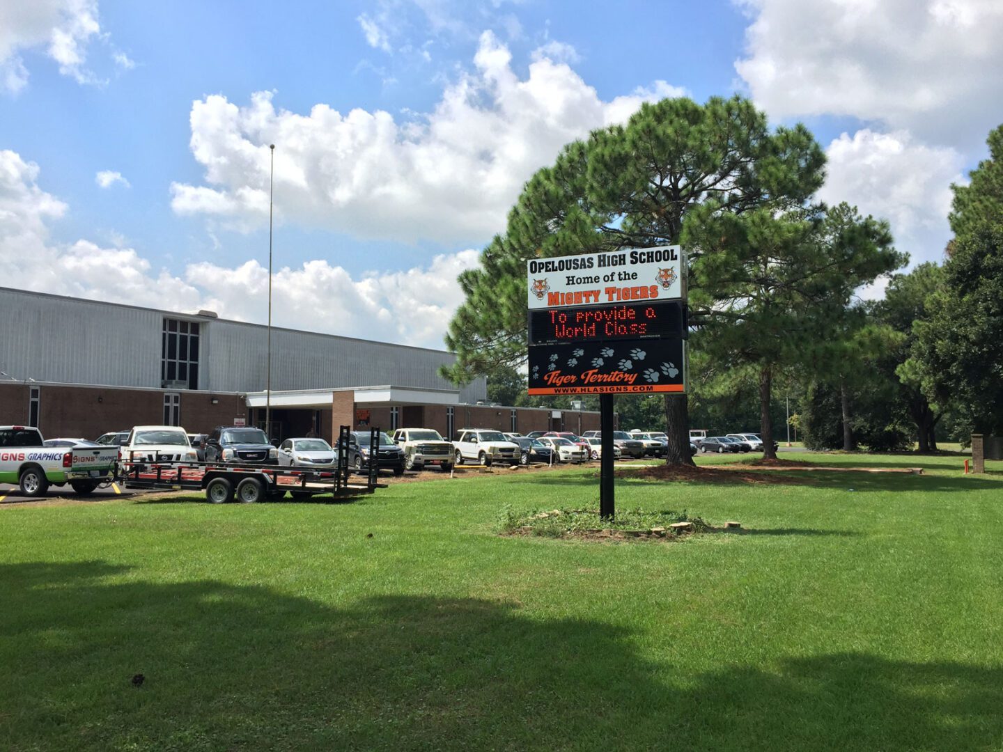 Digital Sign Opelousas High School Louisiana