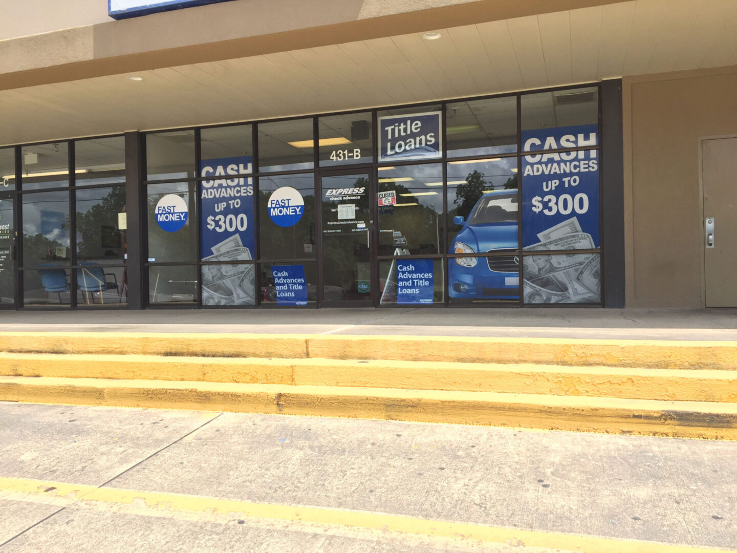 An example of custom window graphics in Louisiana